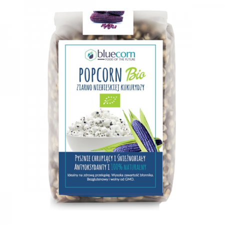 „Bio Popcorn – ziarno niebieskiej kukurydzy